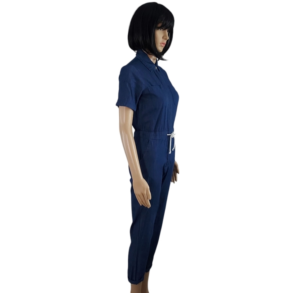 On S’en Fout des Garçons Blue Cotton Jumpsuit – Size 12 - Picture 6 of 16